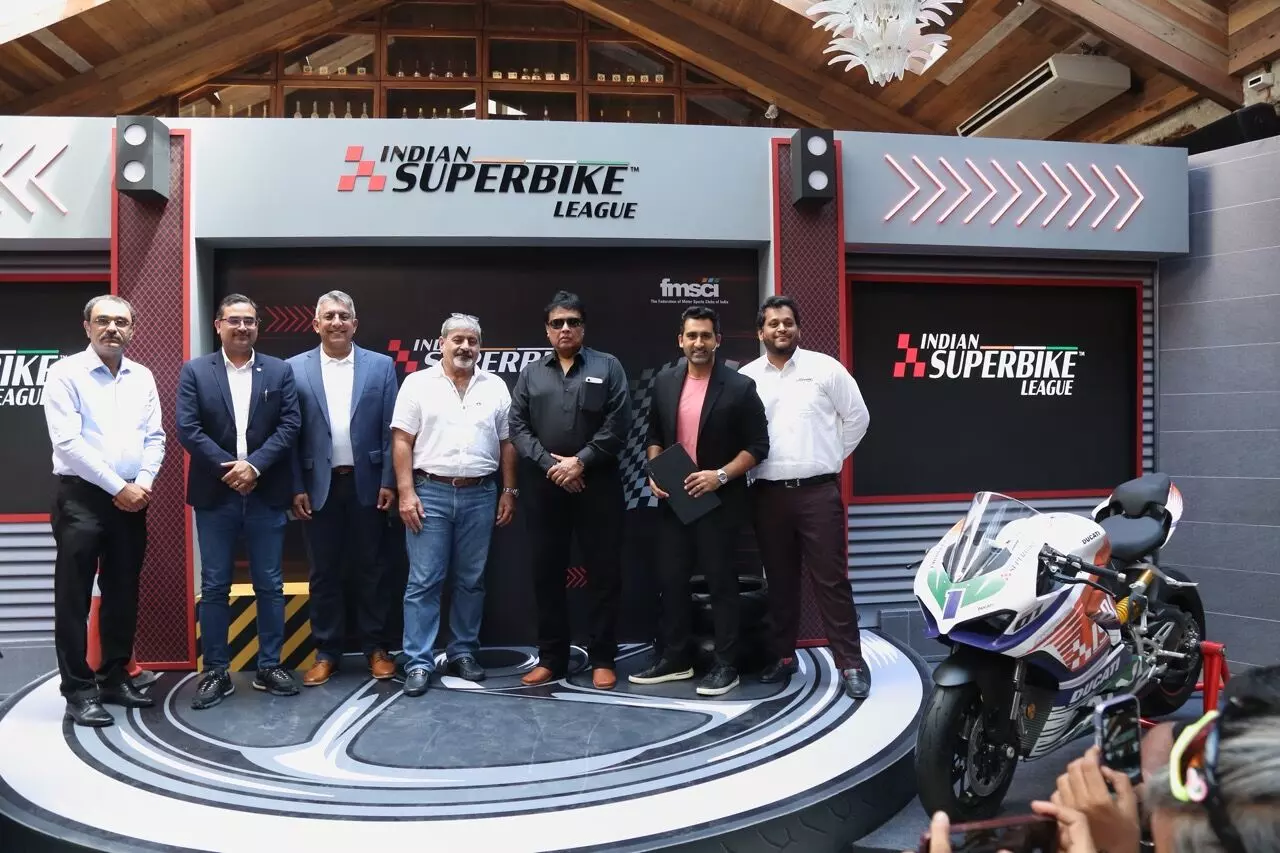 From left to right: MR Dastur, Bipul Chandra, Sirish Vissa, Vicky Chandhok, Arindam Ghosh, Suhail Chandhok and Pranav Bakre at the launch of ISBL in Mumbai