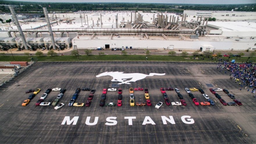 Ford rolls out its 10 millionth Mustang from its Michigan facility