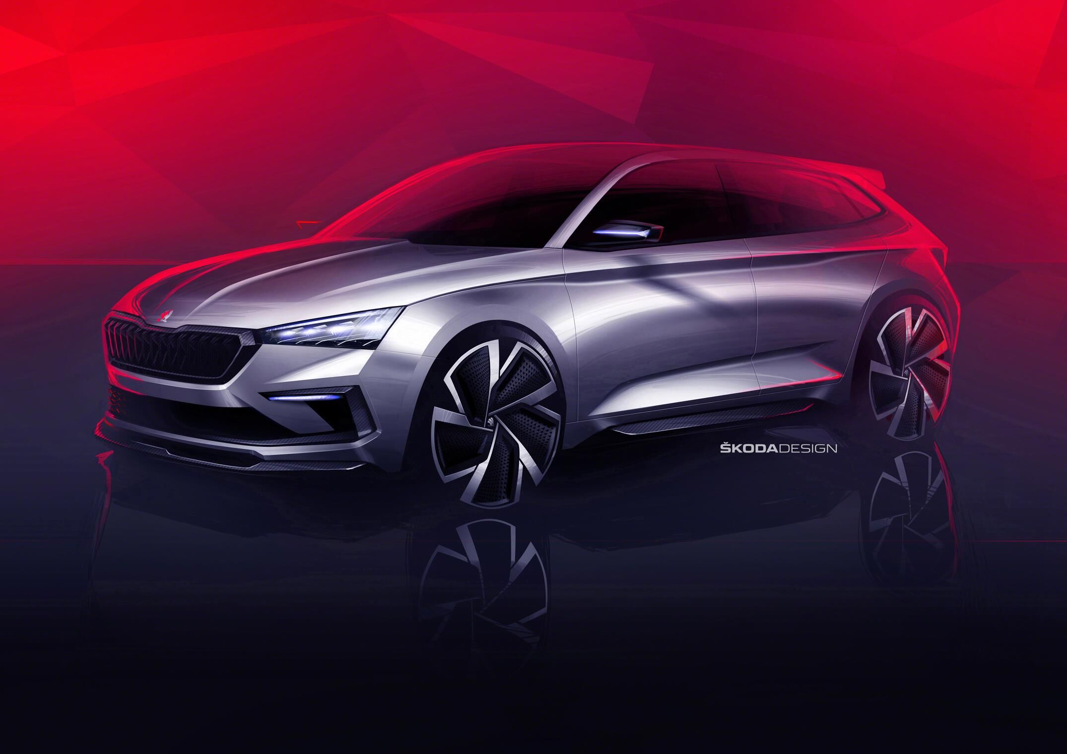 Skoda reveals sketches of its upcoming compact SUV