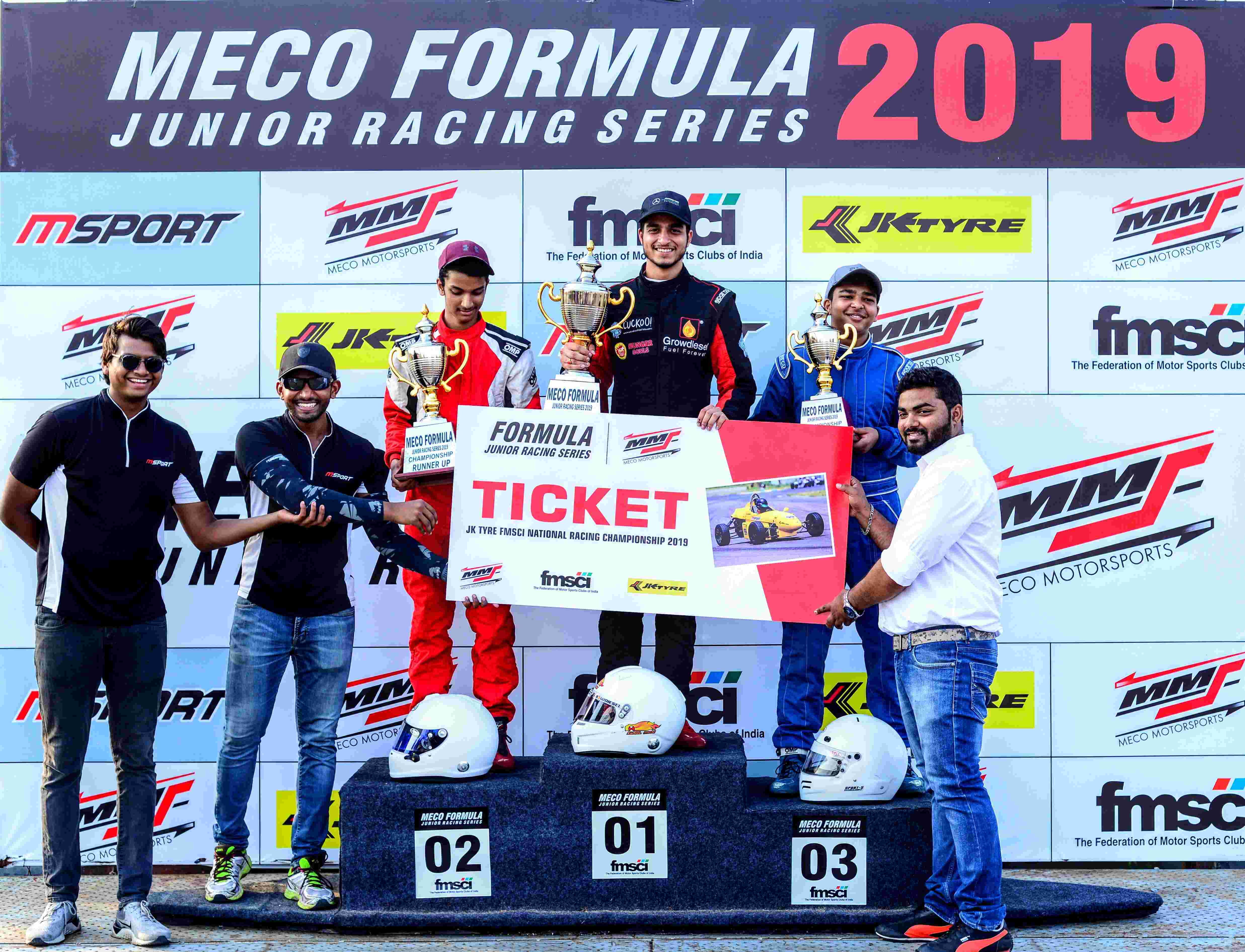 Kunal Maini tops the leaderboard at the Formula Junior Racing Series 2019