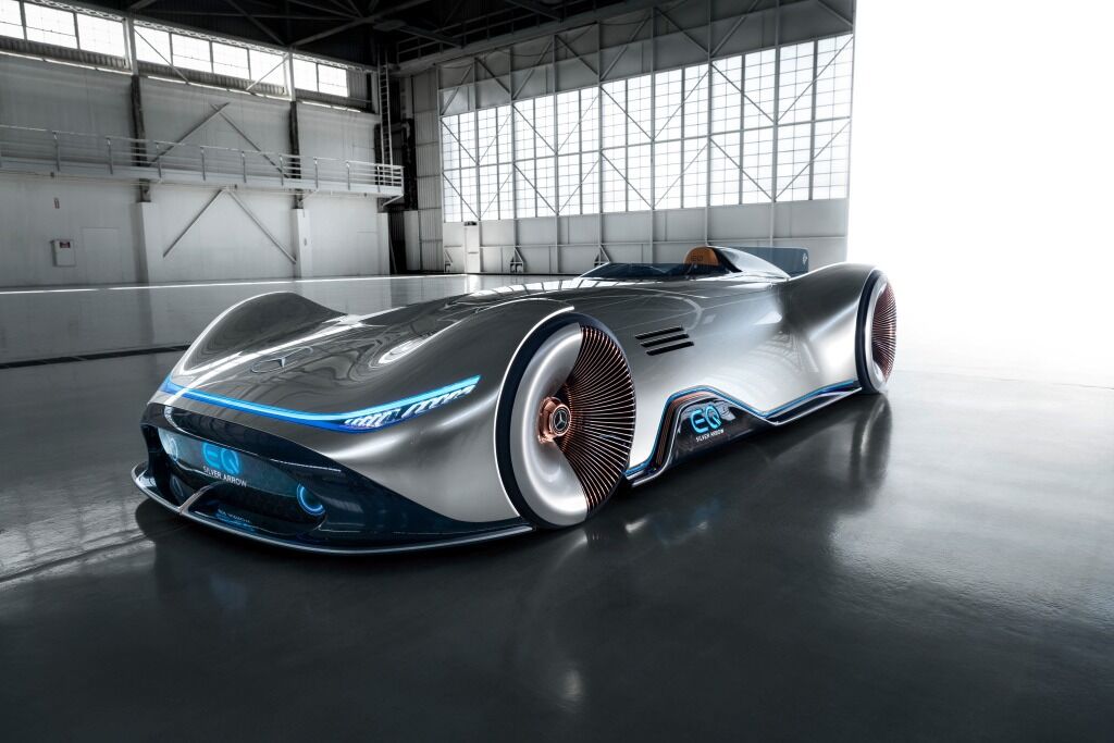 Mercedes-Benz previews Vision EQ Silver Arrow