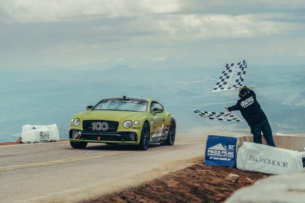 Bentley breaks production car Pikes Peak record with the Continental GT