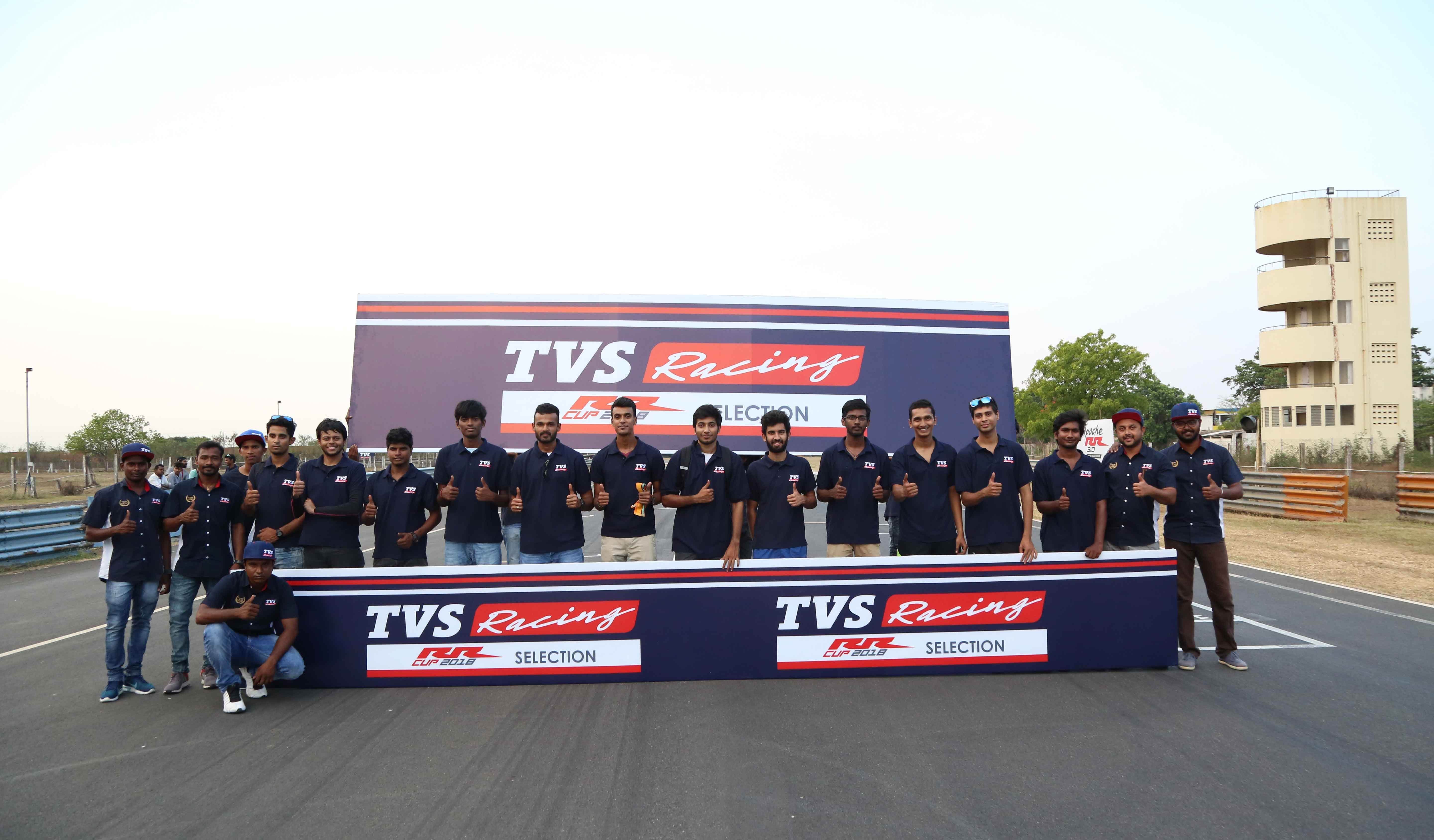 TVS confirms the list of riders to race in the Apache RR One Make Series