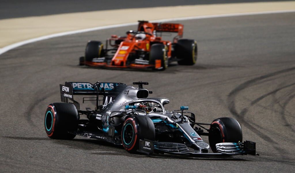 Lewis Hamilton triumphs at Bahrain GP as Ferrari lose early advantage